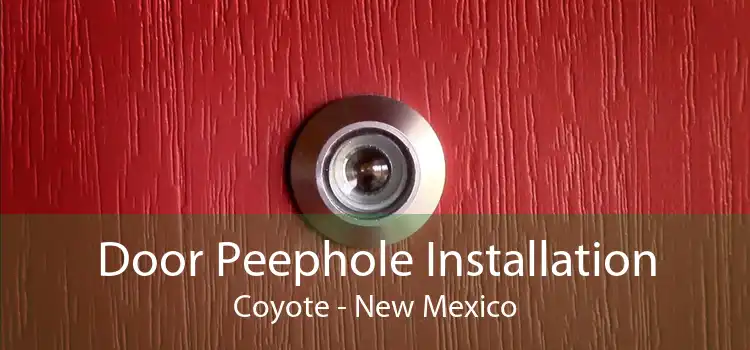 Door Peephole Installation Coyote - New Mexico