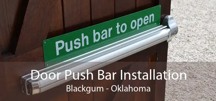 Door Push Bar Installation Blackgum - Oklahoma