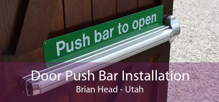 Door Push Bar Installation Brian Head - Utah