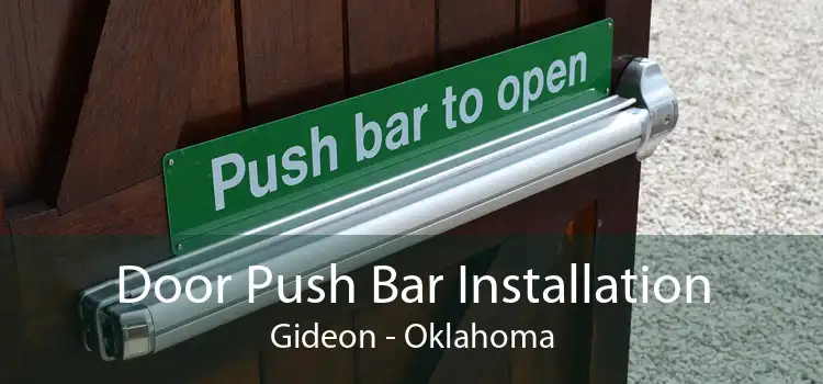Door Push Bar Installation Gideon - Oklahoma