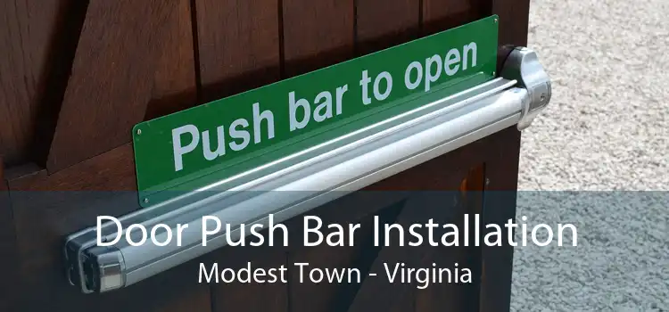 Door Push Bar Installation Modest Town - Virginia