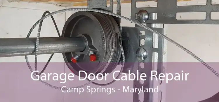 Garage Door Cable Repair Camp Springs - Maryland