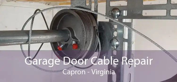 Garage Door Cable Repair Capron - Virginia