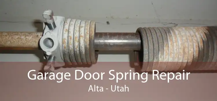 Garage Door Spring Repair Alta - Utah