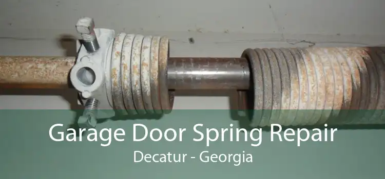 Garage Door Spring Repair Decatur - Georgia