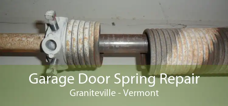 Garage Door Spring Repair Graniteville - Vermont