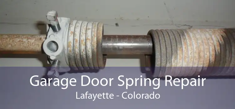 Garage Door Spring Repair Lafayette - Colorado