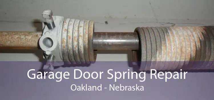 Garage Door Spring Repair Oakland - Nebraska