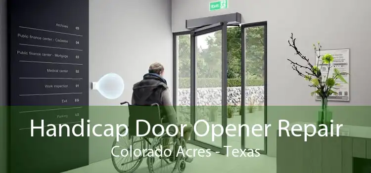 Handicap Door Opener Repair Colorado Acres - Texas