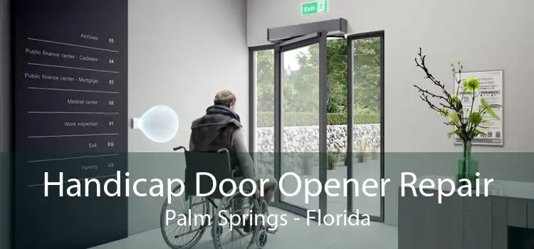 Handicap Door Opener Repair Palm Springs - Florida