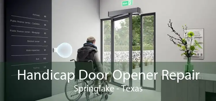 Handicap Door Opener Repair Springlake - Texas
