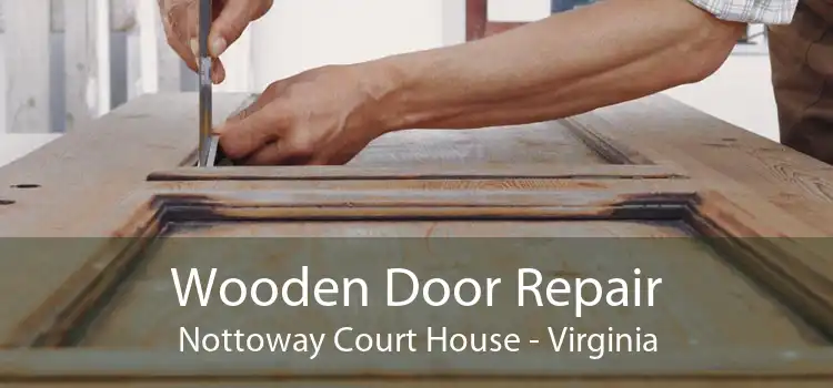 Wooden Door Repair Nottoway Court House - Virginia